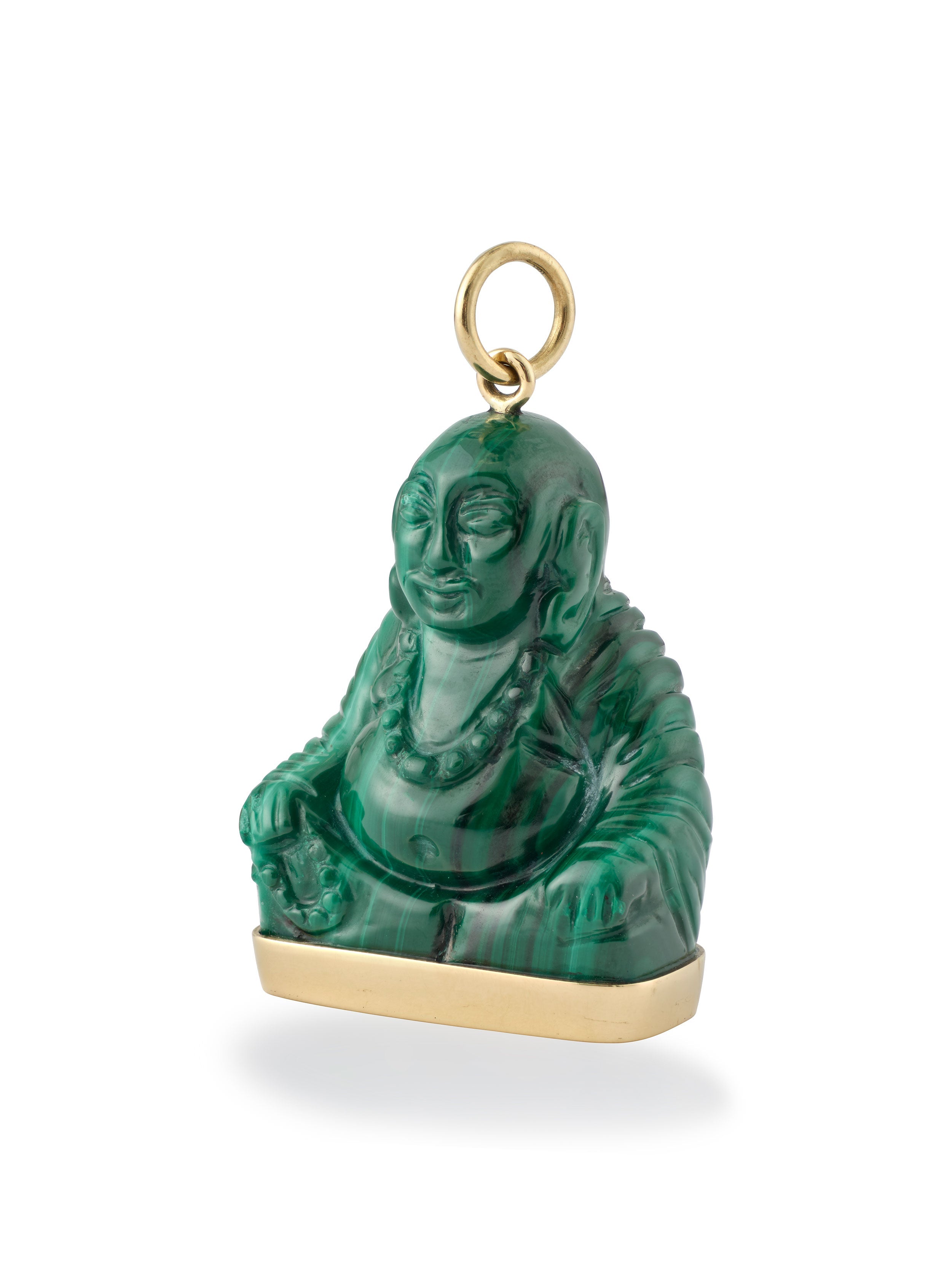 MALACHITE 18KT GOLD PENDANT