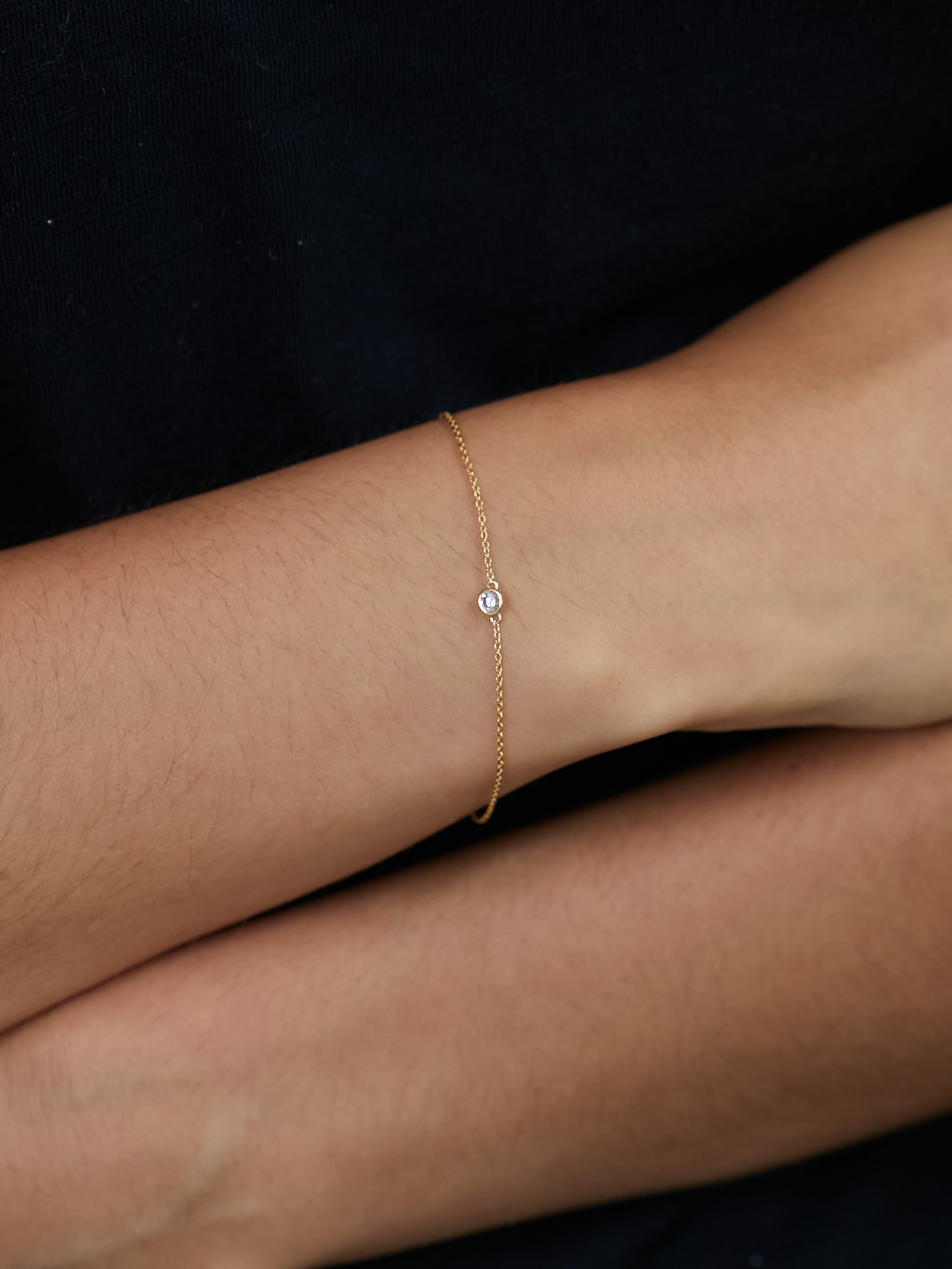 10KT YELLOW GOLD DIAMOND BRACELET